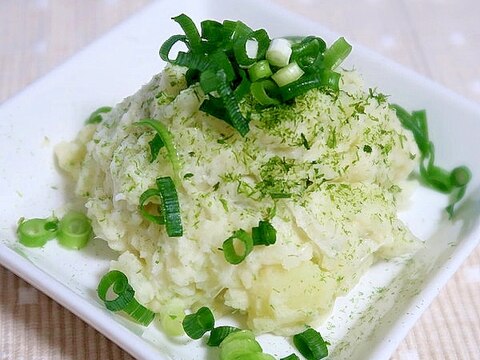 青のりと醤油で和風ポテサラ★減塩・低カリウム志向